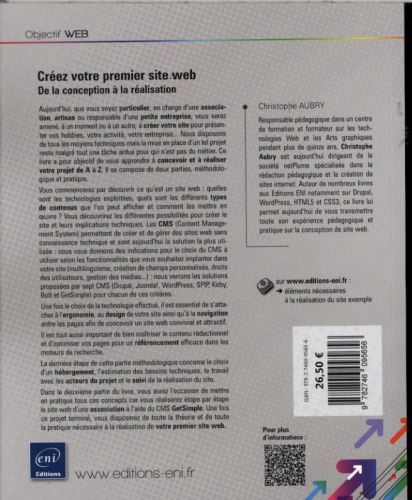 Produktbild: Cr&eacute;ez votre premier site web : de la conception &agrave; la r&eacute;alisation