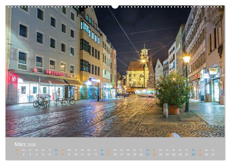 Produktbild: Augsburg - Stadt der Renaissance (hochwertiger Premium Wandkalender 2026 DIN A2 quer), Kunstdruck in Hochglanz