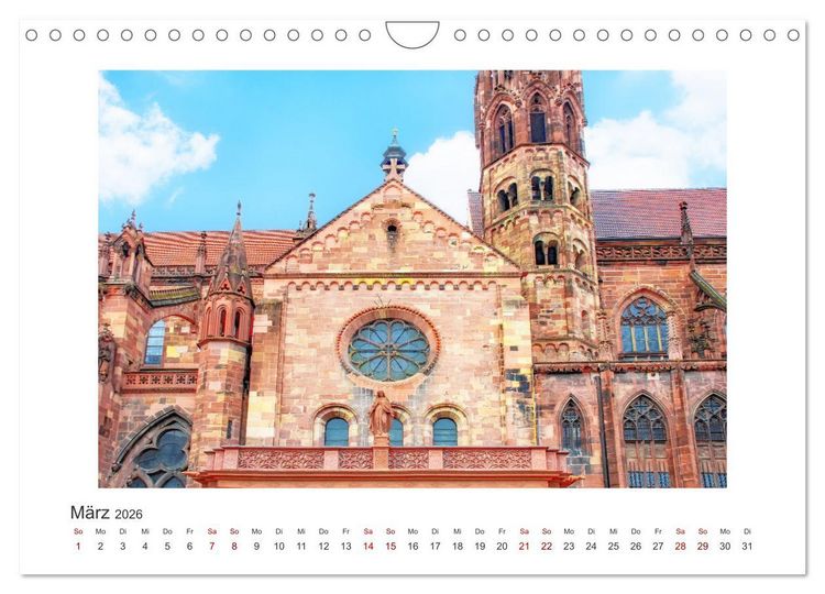Produktbild: Freiburg - Breisgau Metropole (Wandkalender 2026 DIN A4 quer), CALVENDO Monatskalender