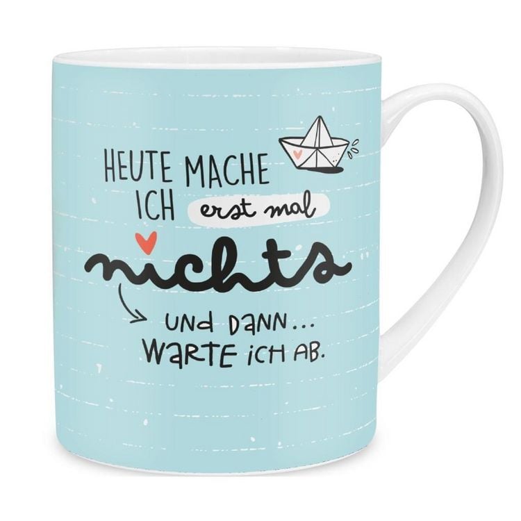 Produktbild: Tasse "Heute mache ich erstmal nicht" XL
