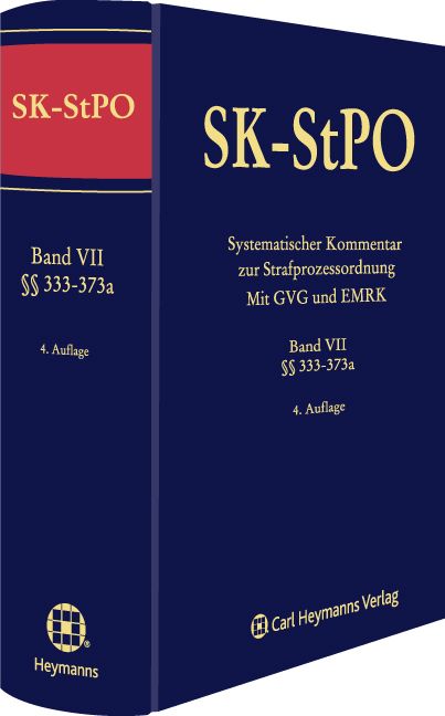 Produktbild: Systematischer Kommentar zur Strafprozessordnung (Mit GVG und EMRK)