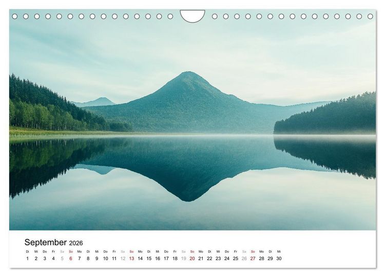 Produktbild: Minimalistische Naturmomente &ndash; Ruhe und Sch&ouml;nheit in der Natur (Wandkalender 2026 DIN A4 quer), CALVENDO Monatskalender