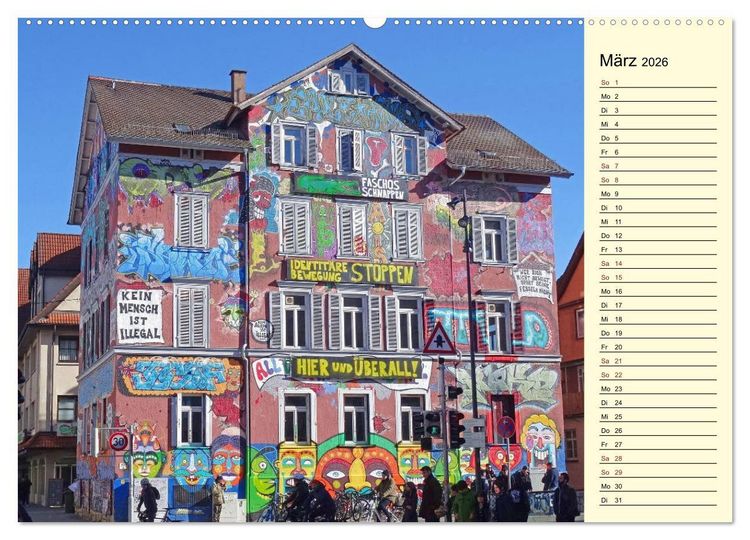 Produktbild: T&uuml;bingen erleben (hochwertiger Premium Wandkalender 2026 DIN A2 quer), Kunstdruck in Hochglanz