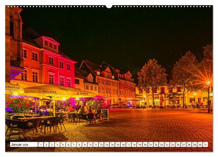 Produktbild: Rund um die Kr&auml;merbr&uuml;cke - Ein St&uuml;ck Mittelalter in Erfurt (hochwertiger Premium Wandkalender 2026 DIN A2 quer), Kunstdruck in Hochglanz