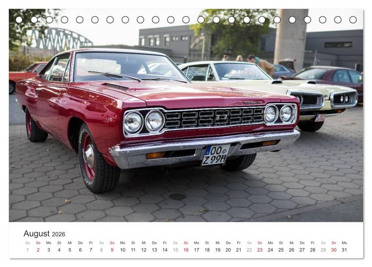 Produktbild: Amerikanische Oldtimer - Vintage US Cars auf Hamburgs Stra&szlig;en (Tischkalender 2026 DIN A5 quer), CALVENDO Monatskalender