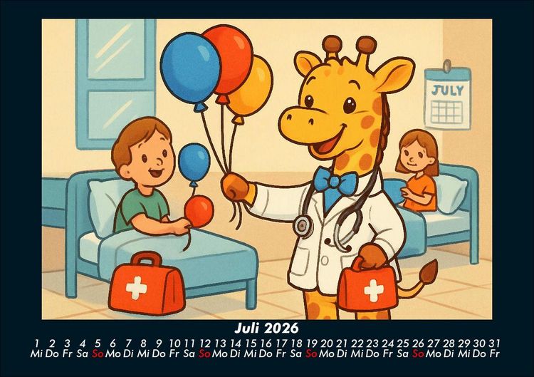 Produktbild: Nala entdeckt ihren Beruf als &Auml;rztin 2026 Fotokalender DIN A5