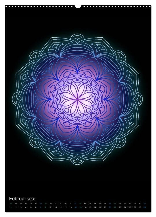 Produktbild: Mandala-Kalender 2026 (Wandkalender 2026 DIN A2 hoch), CALVENDO Monatskalender