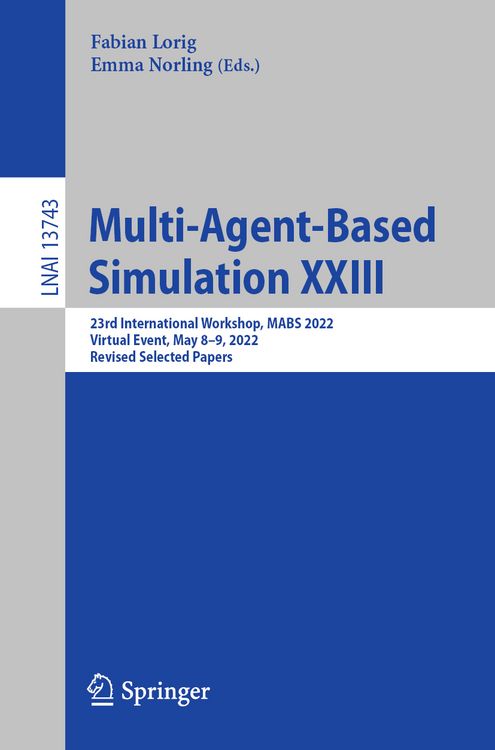 Produktbild: Multi-Agent-Based Simulation XXIII