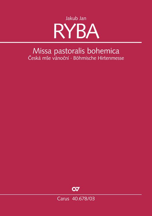 Produktbild: Missa pastoralis bohemica (Klavierauszug)
