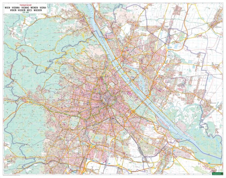 Produktbild: freytag & berndt Stadtplan Wien 1:25.000