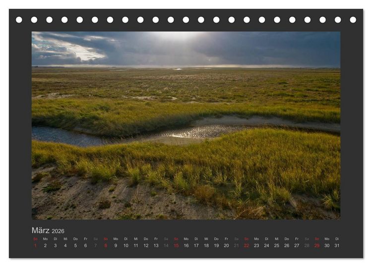 Produktbild: Impressionen aus St. Peter-Ording (Tischkalender 2026 DIN A5 quer), CALVENDO Monatskalender