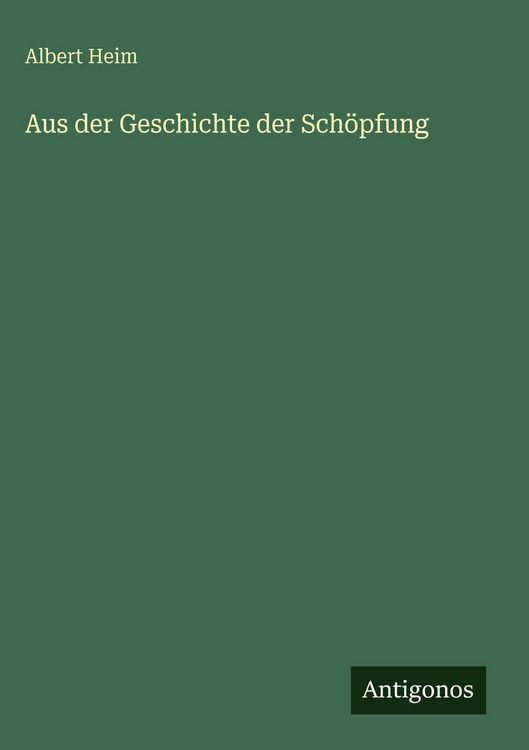 Produktbild: Aus der Geschichte der Sch&ouml;pfung