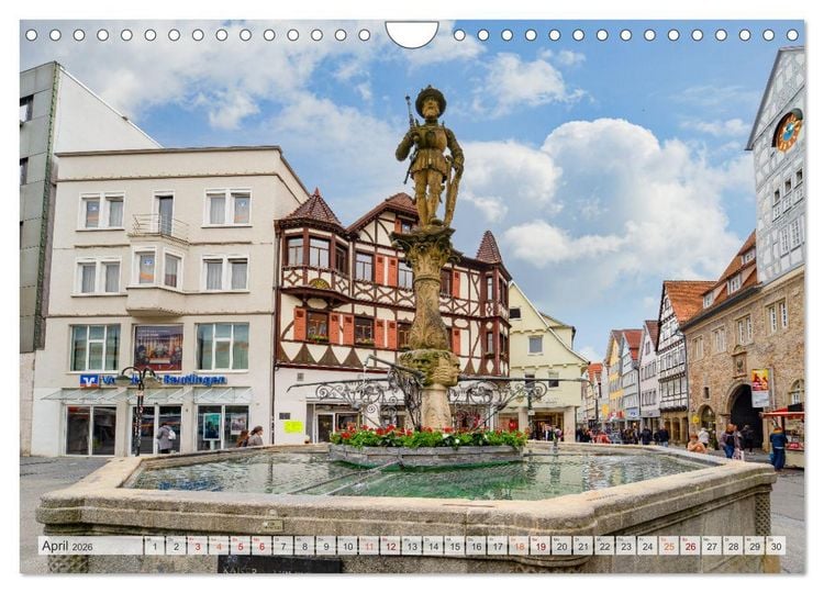 Produktbild: Reutlingen Impressionen (Wandkalender 2026 DIN A4 quer), CALVENDO Monatskalender