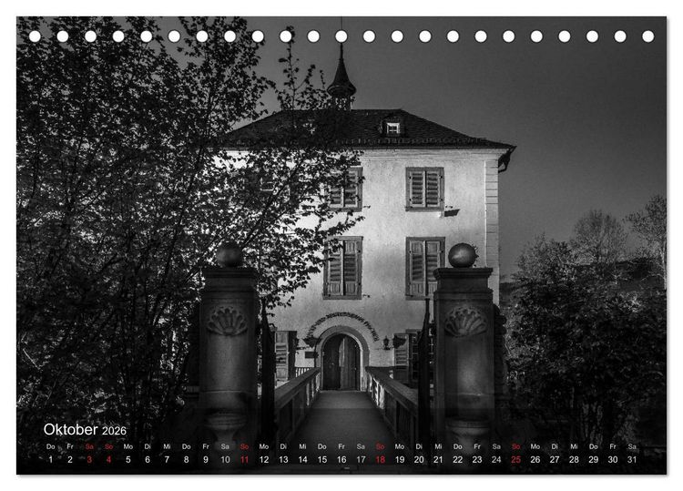 Produktbild: Heilbronn bei Nacht (Tischkalender 2026 DIN A5 quer), CALVENDO Monatskalender