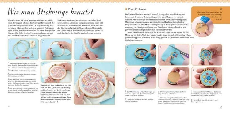 Produktbild: Farbenfrohe Mandalas sticken