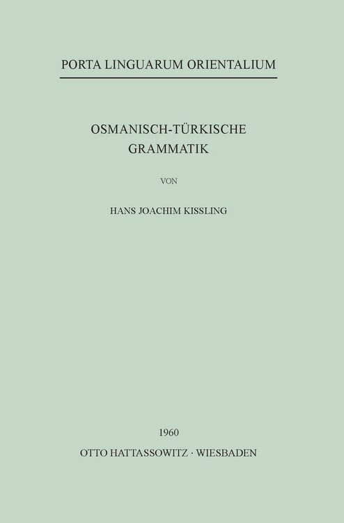 Produktbild: Osmanisch-T&uuml;rkische Grammatik