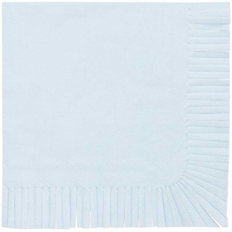 Produktbild: Servietten, Fransen, Blau, MIX