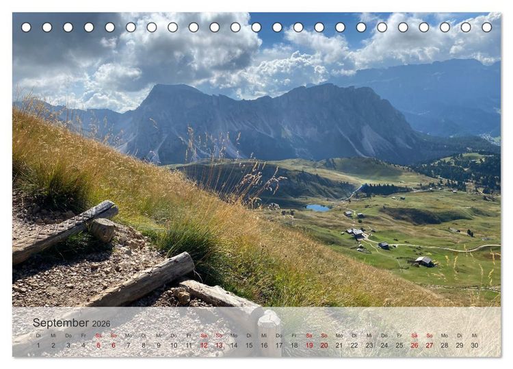 Produktbild: Alpenauszeit - Die Bergh&uuml;tten unserer Alpen (Tischkalender 2026 DIN A5 quer), CALVENDO Monatskalender