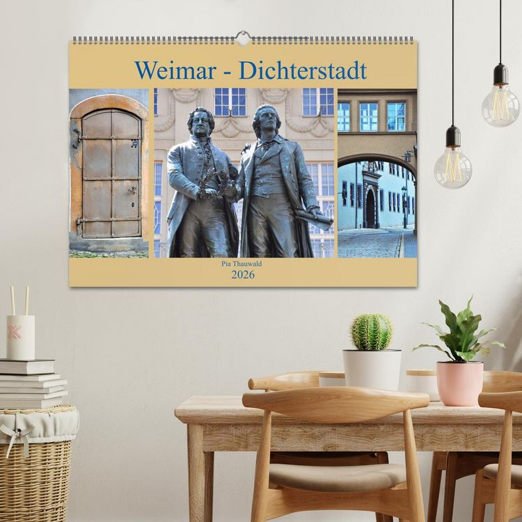 Produktbild: Weimar - Dichterstadt (Wandkalender 2026 DIN A2 quer), CALVENDO Monatskalender