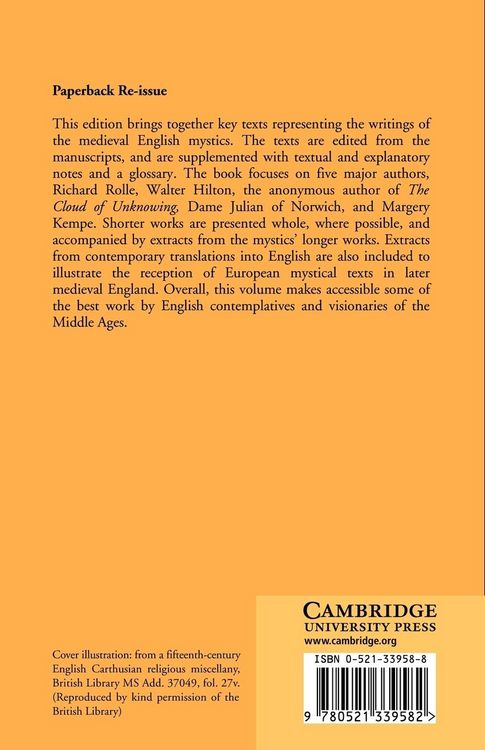 Produktbild: English Mystics of the Middle Ages