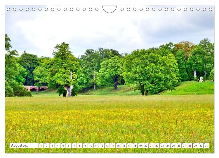 Produktbild: F&uuml;rst-P&uuml;ckler-Park und Schloss &ndash; Bad Muskau (Wandkalender 2027 DIN A4 quer), CALVENDO Monatskalender