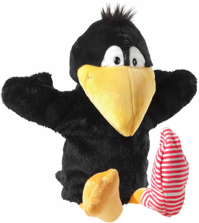 Produktbild: Heunec 797765 - DER KLEINE RABE SOCKE Handspielpuppe, 36 cm