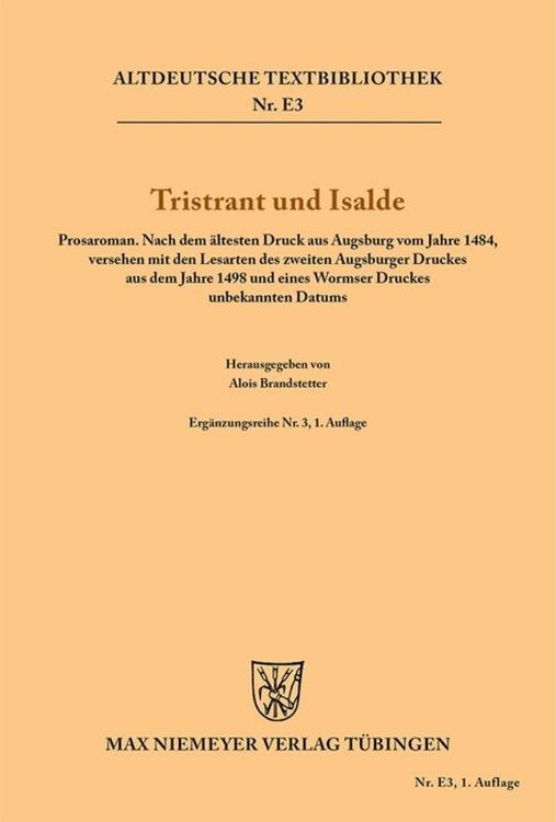 Produktbild: Tristrant und Isalde