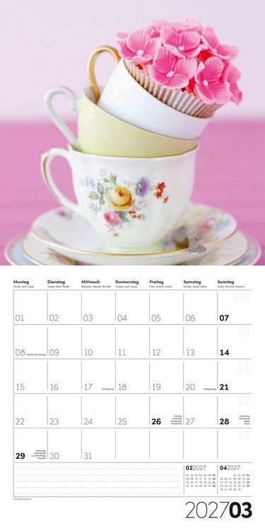 Produktbild: Die Farbe Pink Kalender 2027 - 30x30 - Art12