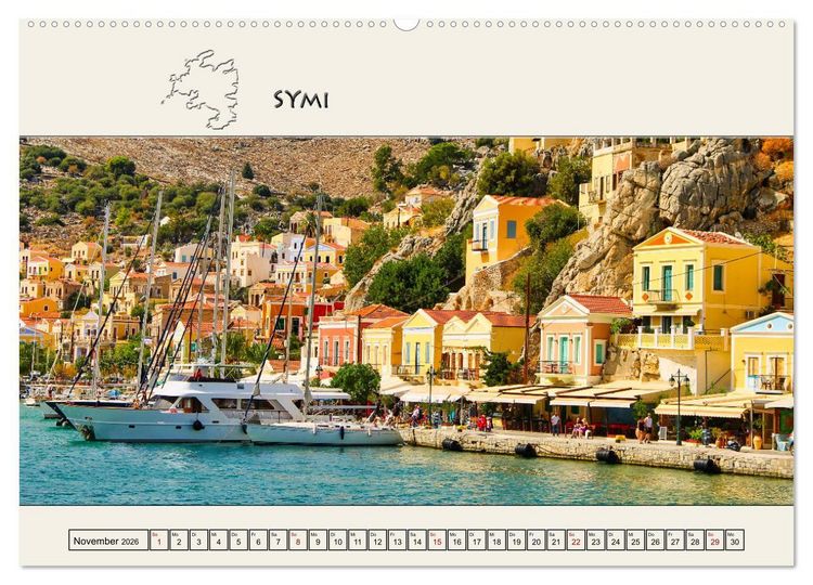 Produktbild: Reise durch die Griechische Inselwelt (Wandkalender 2026 DIN A2 quer), CALVENDO Monatskalender