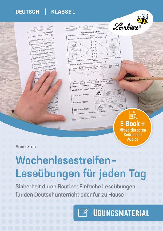 Produktbild: Wochenlesestreifen - Lese&uuml;bungen f&uuml;r jeden Tag