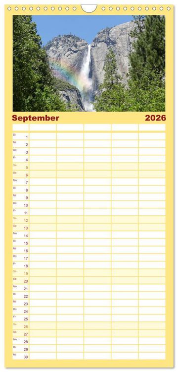 Produktbild: Familienplaner 2026 - Discover the West mit 5 Spalten (Wandkalender, 21 x 45 cm) CALVENDO