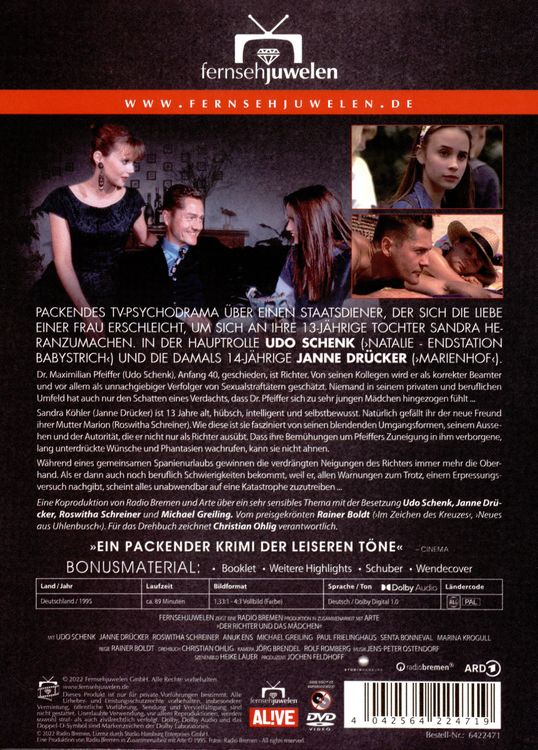 Produktbild: Der Richter und das M&auml;dchen (Fernsehjuwelen)