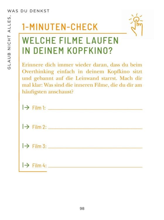 Produktbild: Die 1-Minuten-Strategie gegen Overthinking