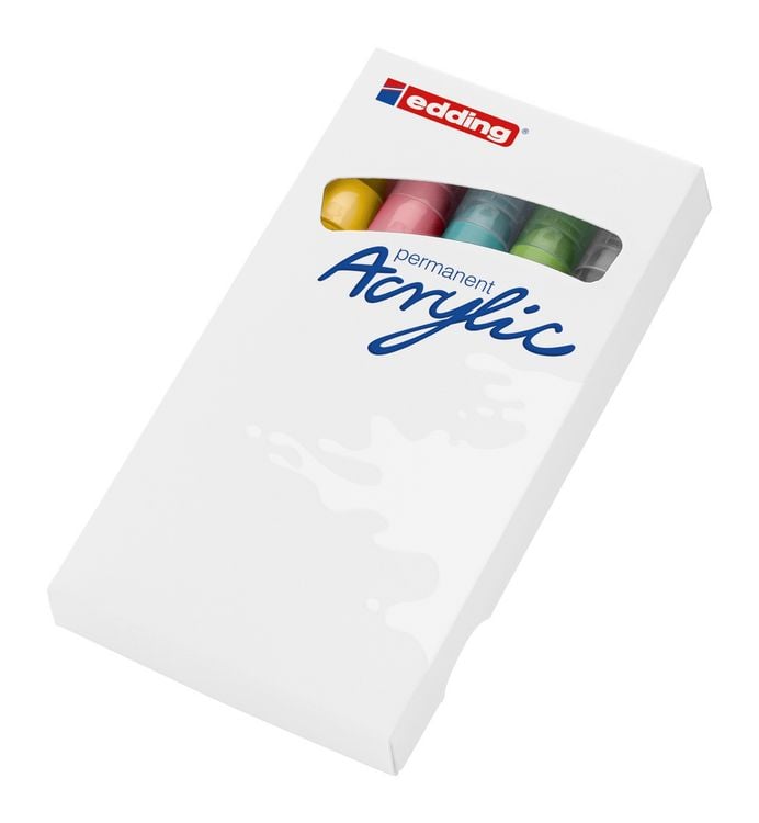 Produktbild: Edding Acrylmarker Acrylic 5100 Mittel 5er Set
