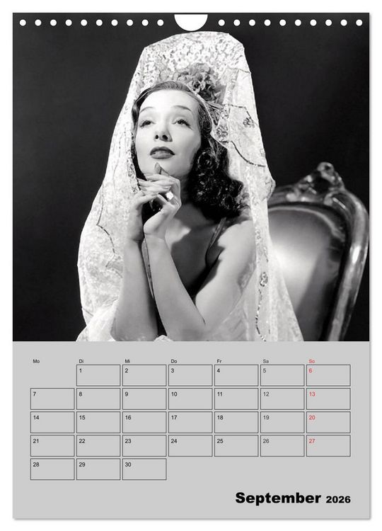 Produktbild: Diven der Stummfilm-&Auml;ra (Wandkalender 2026 DIN A4 hoch), CALVENDO Monatskalender
