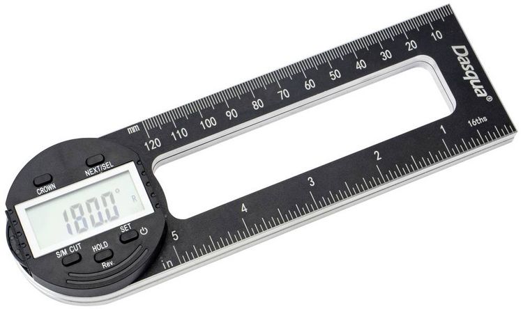 Produktbild: Dasqua 1804-6771 Digitaler Winkelmesser f&uuml;r Gehrungss&auml;gen 280mm 360&deg; 1St.