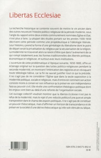 Produktbild: Libertas Ecclesiae : esquisses d'une g&eacute;n&eacute;alogie (1650-1800)