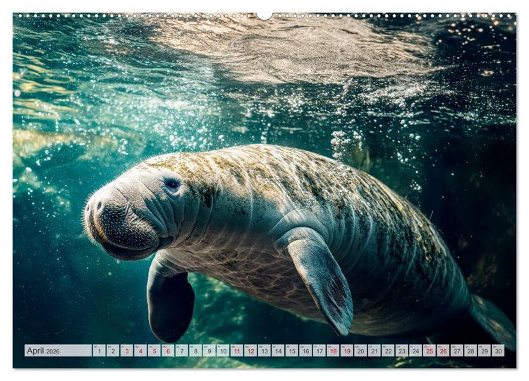 Produktbild: Bedrohte Tierwelt SCHATTEN DES VERSCHWINDENS (hochwertiger Premium Wandkalender 2026 DIN A2 quer), Kunstdruck in Hochglanz
