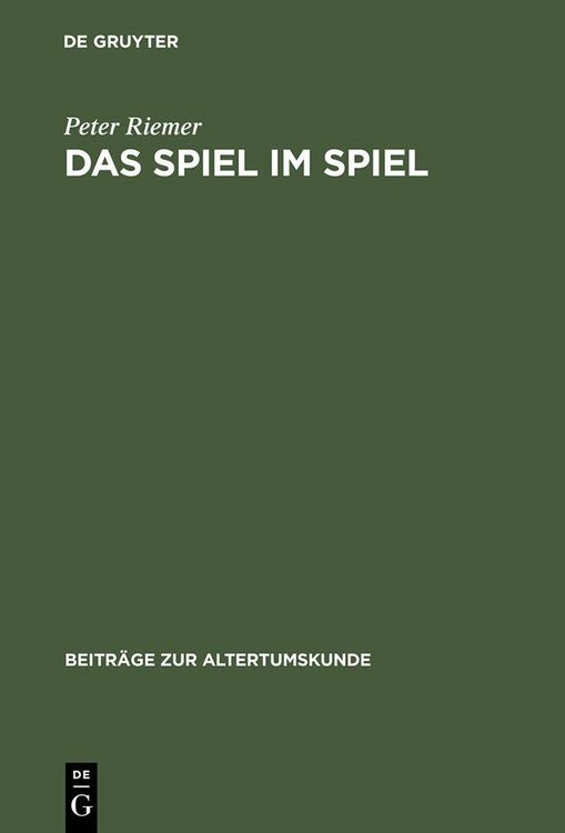 Produktbild: Das Spiel im Spiel
