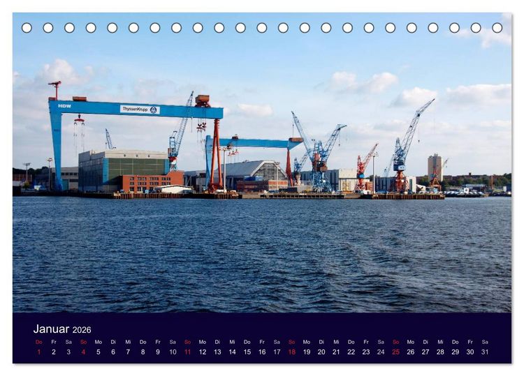 Produktbild: Rund um die Kieler F&ouml;rde (Tischkalender 2026 DIN A5 quer), CALVENDO Monatskalender