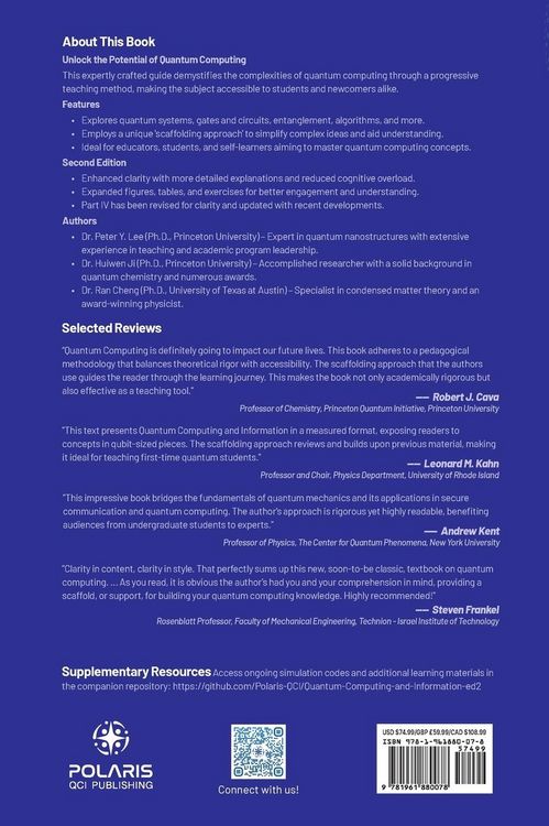 Produktbild: Quantum Computing and Information