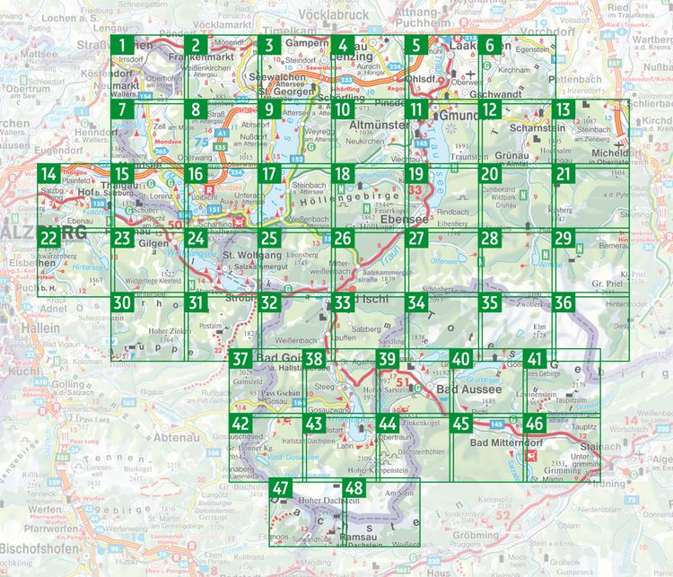 Produktbild: Freytag & berndt Wanderatlas Salzkammergut, 1:40.000