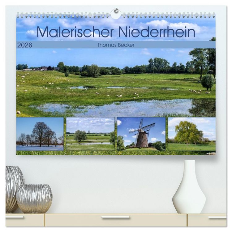 Produktbild: Malerischer Niederrhein (hochwertiger Premium Wandkalender 2026 DIN A2 quer), Kunstdruck in Hochglanz