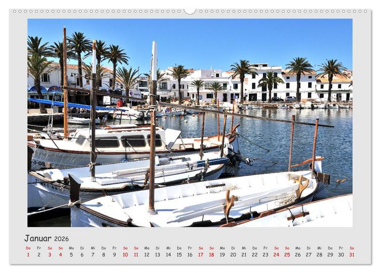 Produktbild: Menorca, die sch&ouml;ne Schwester (Wandkalender 2026 DIN A2 quer), CALVENDO Monatskalender