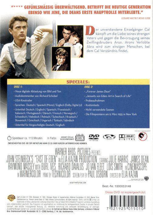 Produktbild: Jenseits von Eden - Classic Collection [SE] [2 DVDs]