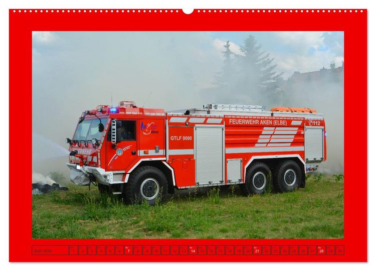 Produktbild: Einsatzfahrzeuge aus Sachsen und Sachsen-Anhalt (hochwertiger Premium Wandkalender 2026 DIN A2 quer), Kunstdruck in Hochglanz
