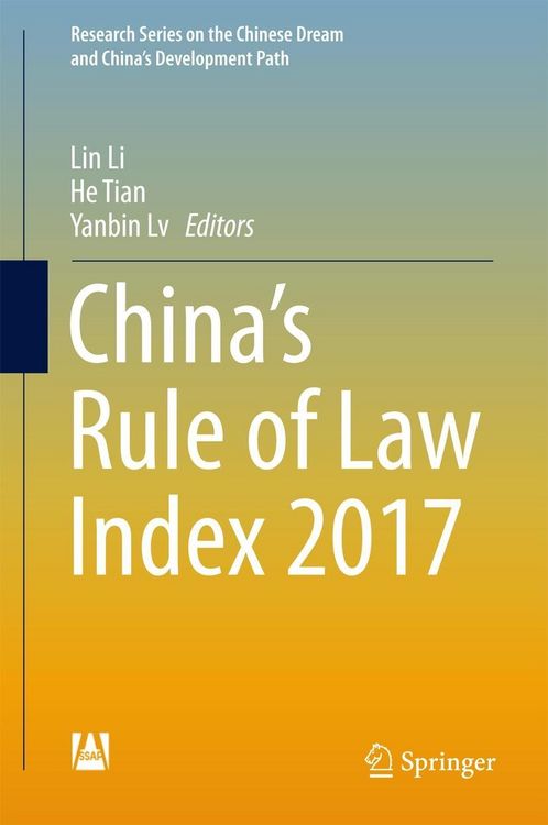 Produktbild: China's Rule of Law Index 2017