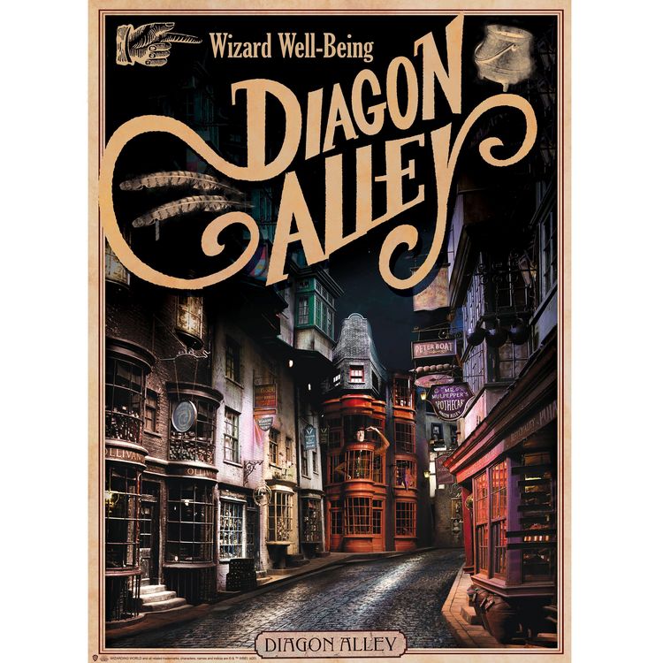Produktbild: HARRY POTTER - Set 2 Chibi Posters - Retro Hogwarts&Diagon (52x38)