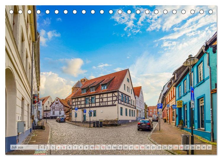 Produktbild: Wolgast Impressionen (Tischkalender 2026 DIN A5 quer), CALVENDO Monatskalender
