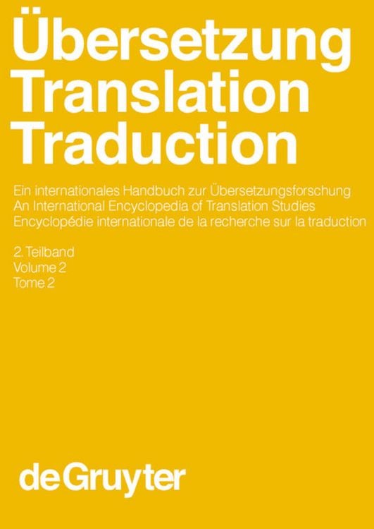 Produktbild: Übersetzung - Translation - Traduction. 2. Teilband